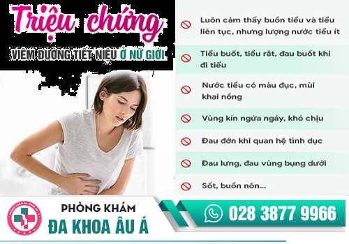 DẤU HIỆU VIÊM ĐƯỜNG TIẾT NIỆU Ở NỮ